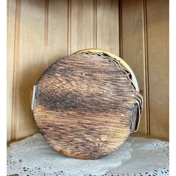 Handcrafted Rustic Primitive Split Wood Basket Handles Home Decor - Picture 4 of 6